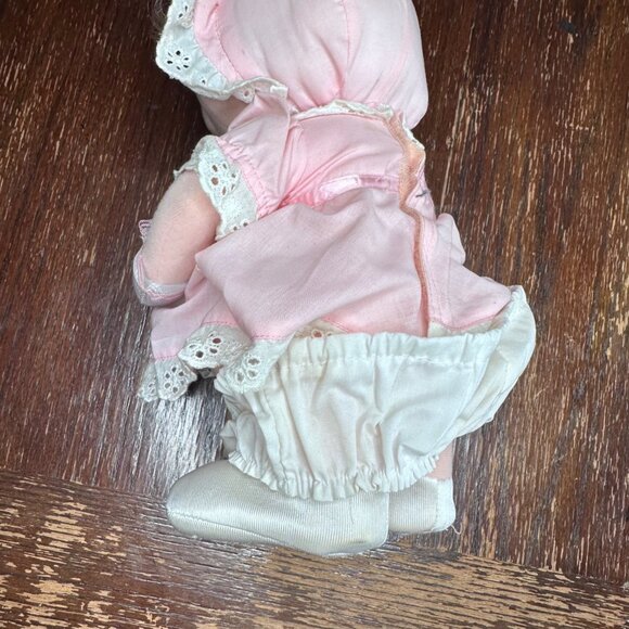 Vintage 1987 Worlds Of Wonder Baby Miss Piggy Little Boppers Plush Doll Pink Dre - Picture 7 of 16